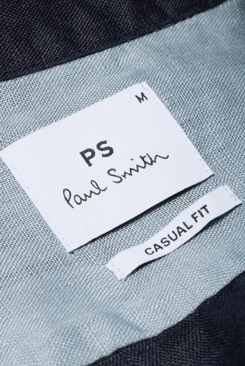 Label on a garment with 'PS Paul Smith' branding