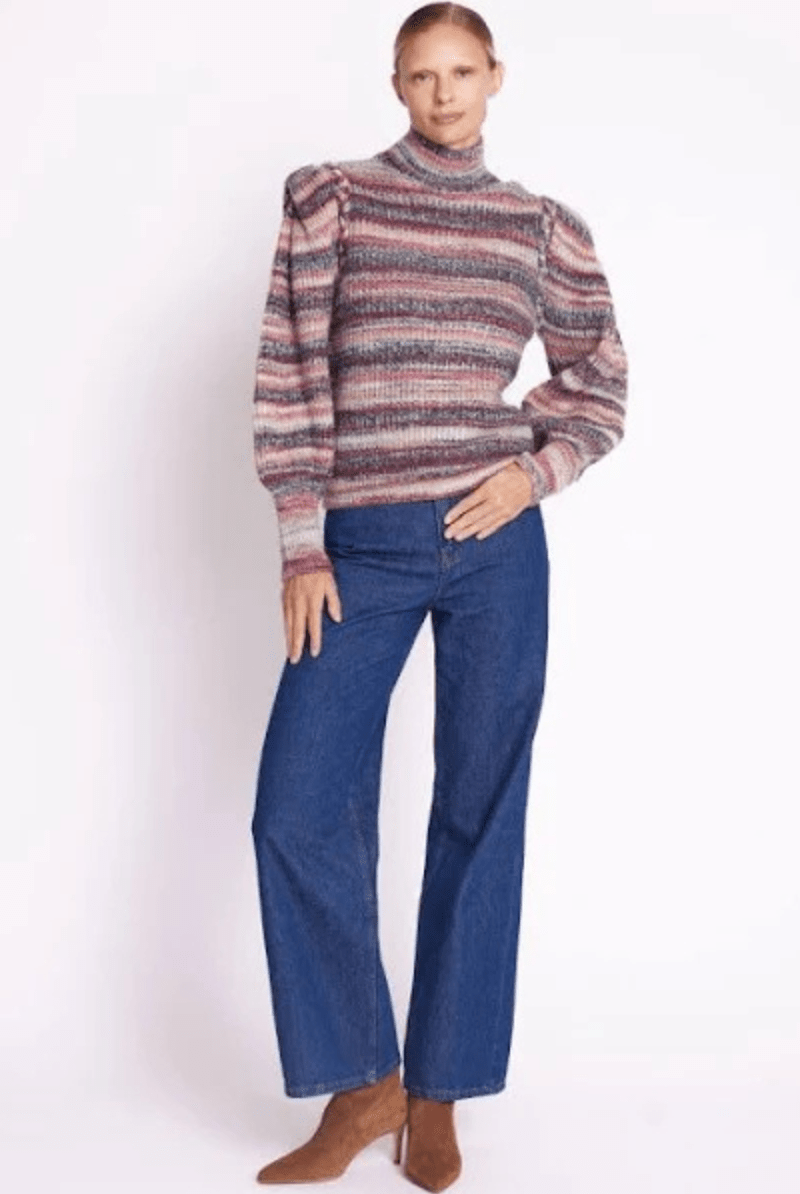 Andrea Red Multi Color Sweater - Bernice - Archery Close