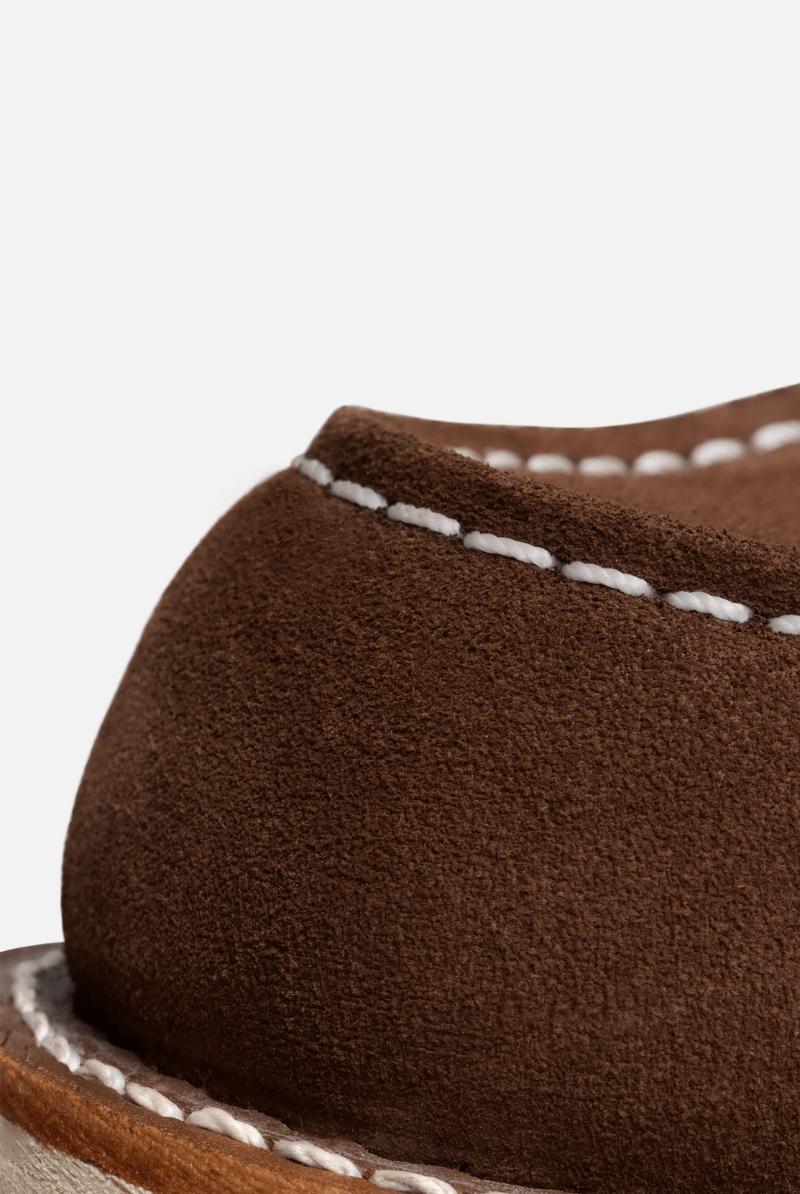 Boots - Red Wing Shoes - 6 - Inch Classic Moc in Chocolate Muleskinner Leather - Archery Close