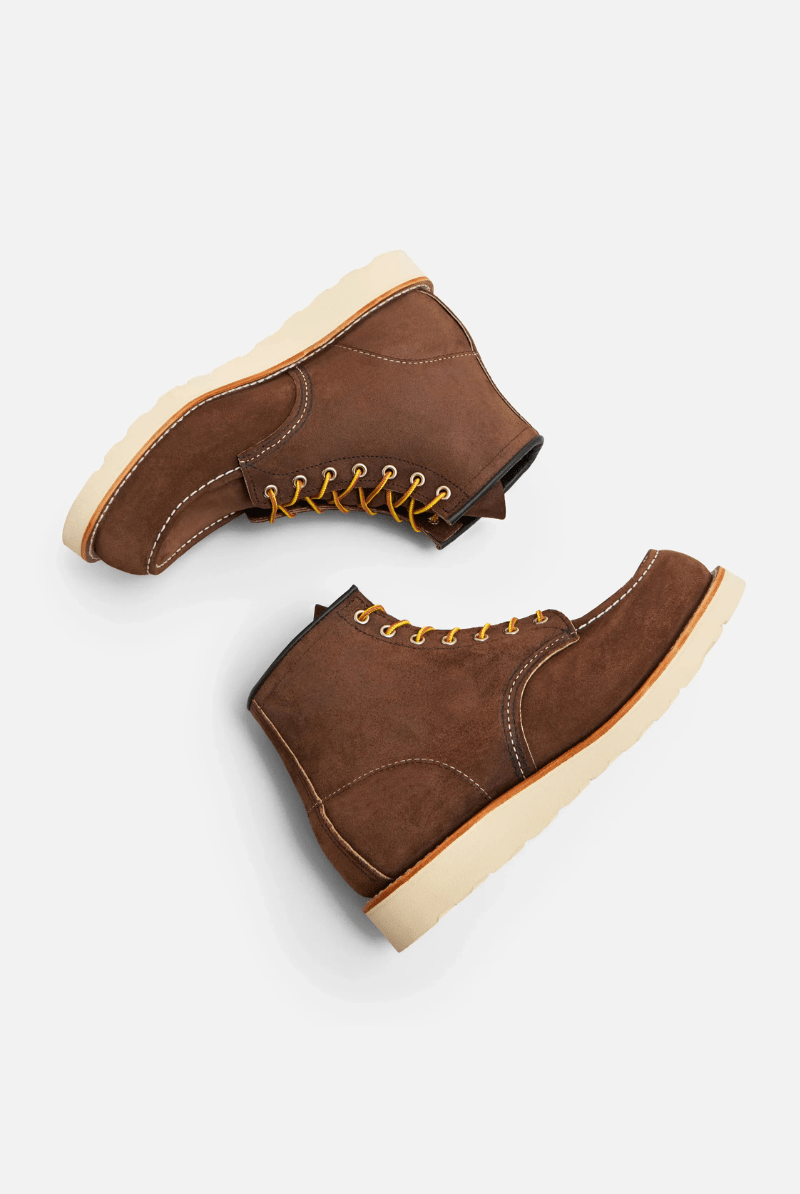 Boots - Red Wing Shoes - 6 - Inch Classic Moc in Chocolate Muleskinner Leather - Archery Close