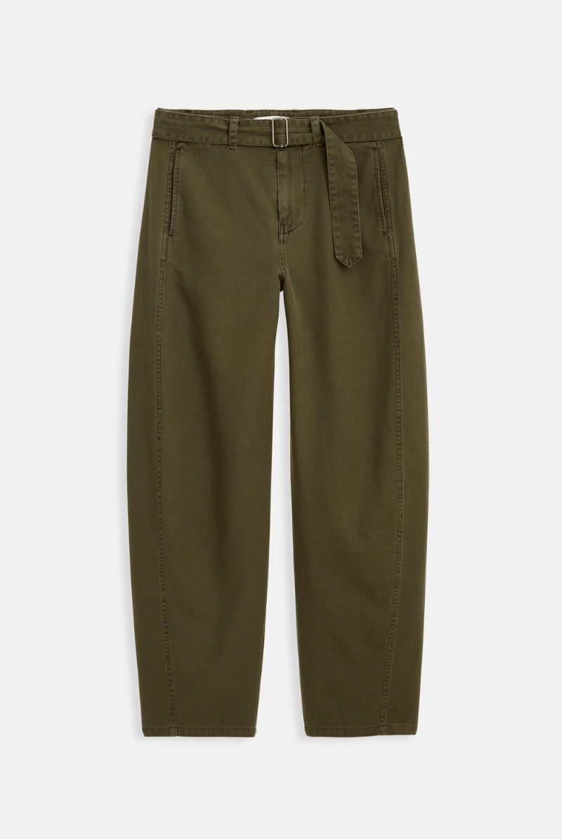 Pants - Alex Mill - 9th Street Pant in Military Olive - Archery Close