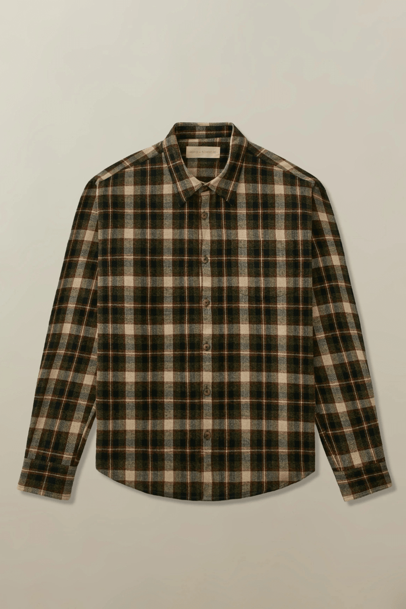Shirts & Tops - Road to Nowhere Clothing - Accord Shirt in Charcoal Plaid - Archery Close