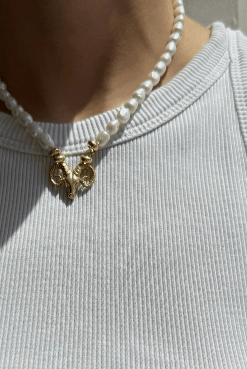 Jewelry - Maria Chara - Agrino Pearl Necklace - Archery Close