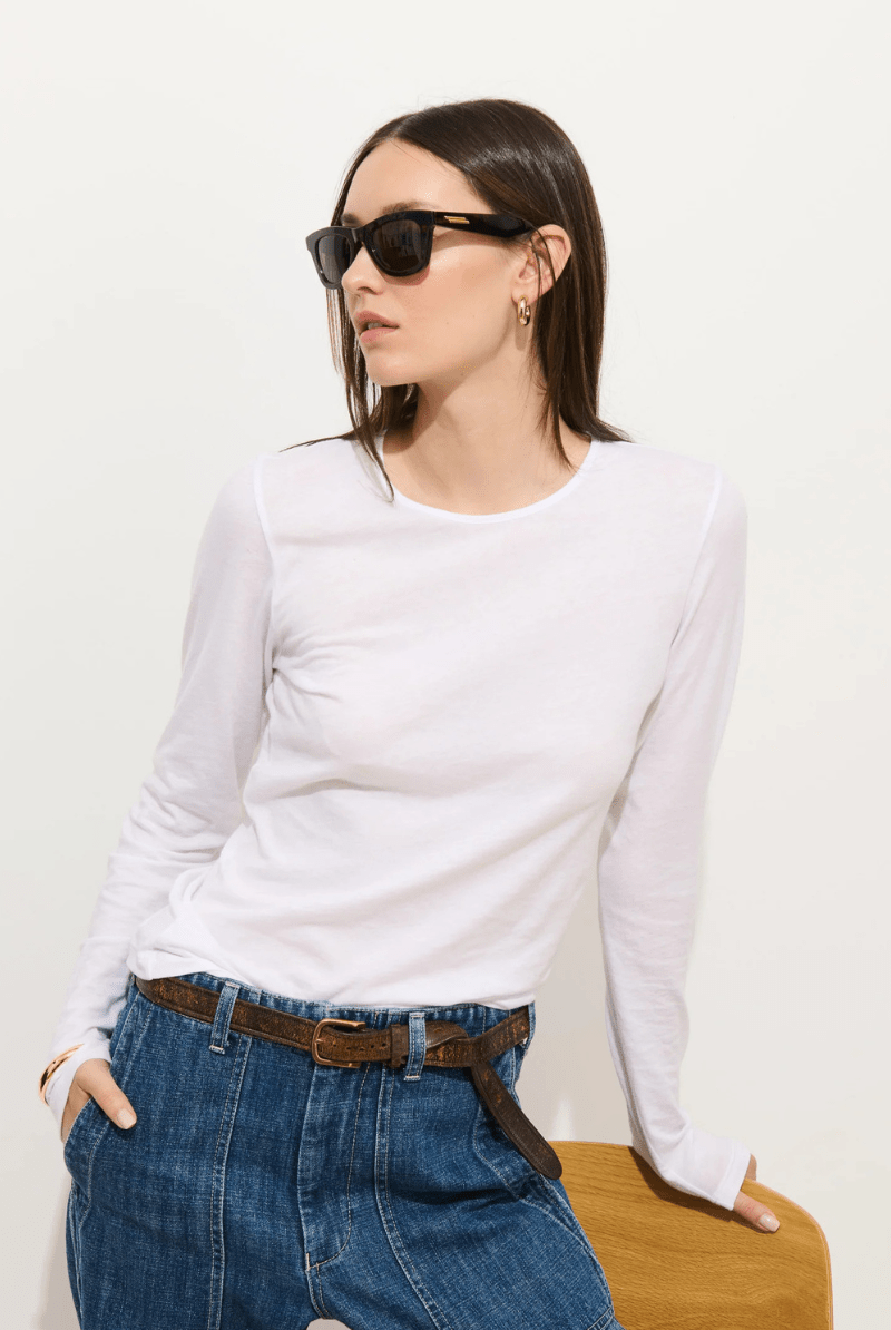 T-Shirt - Alex Mill - Airspun Tee in Cotton - Archery Close