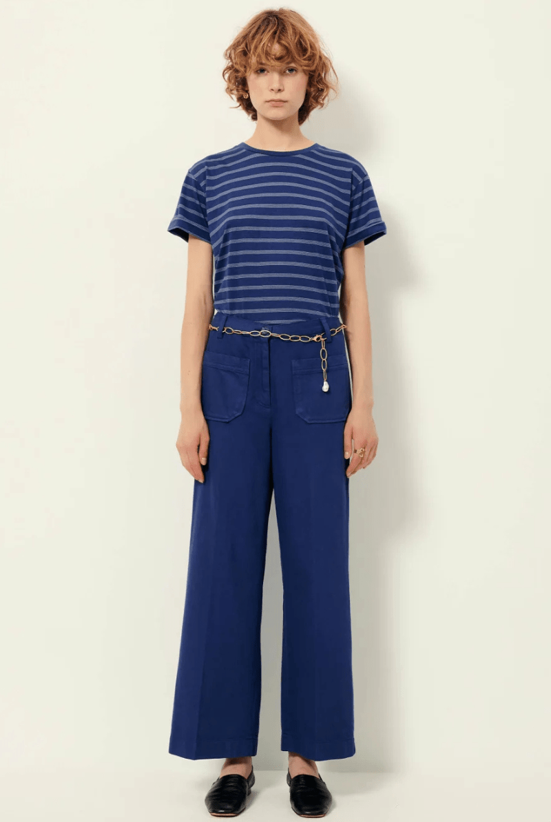Pants - Sessun - Aldricks Pant in Blue Print - Archery Close