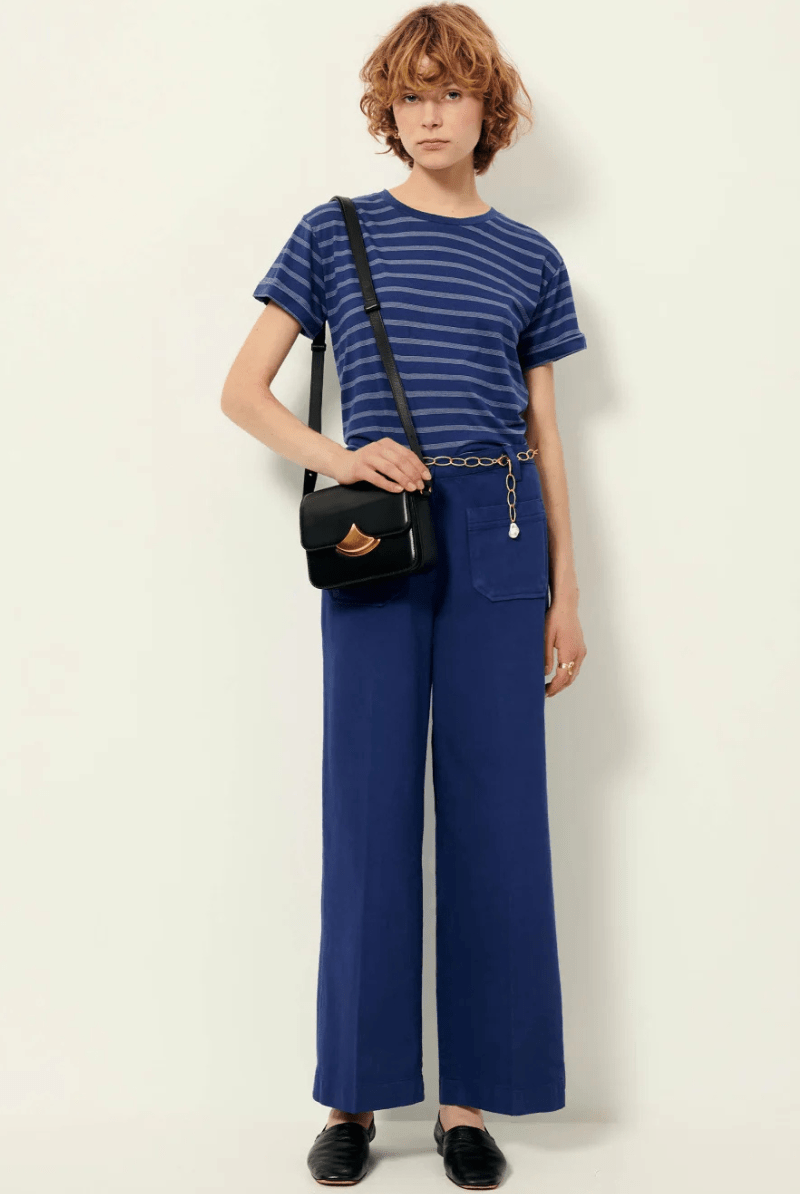 Pants - Sessun - Aldricks Pant in Blue Print - Archery Close