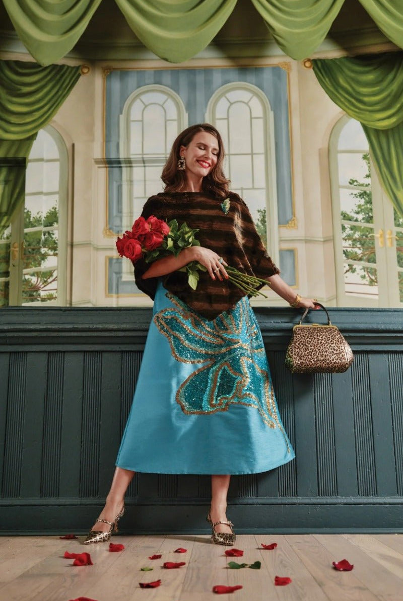Frances Valentine Alice Midi Dress - Teal