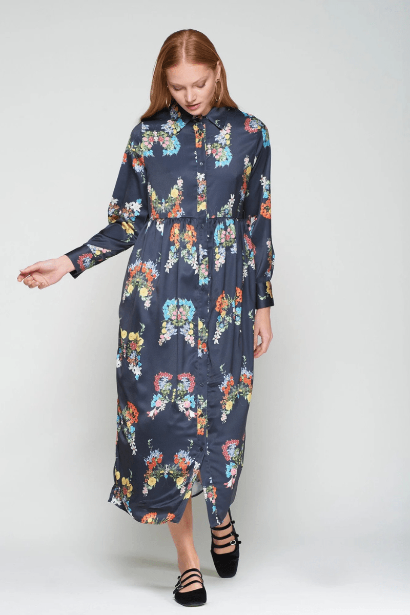 Dresses - Vilagallo - Amira Mariposa Dress - Archery Close