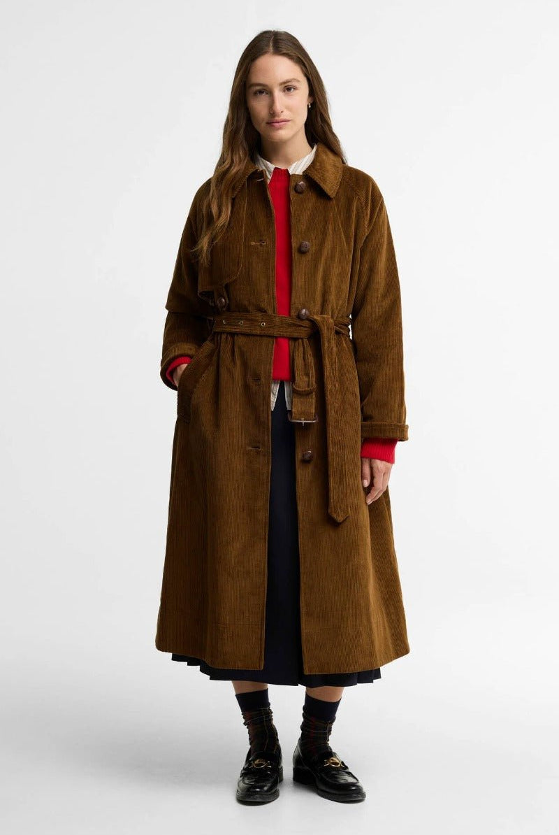 Barbour Antonella Cord Trench Coat