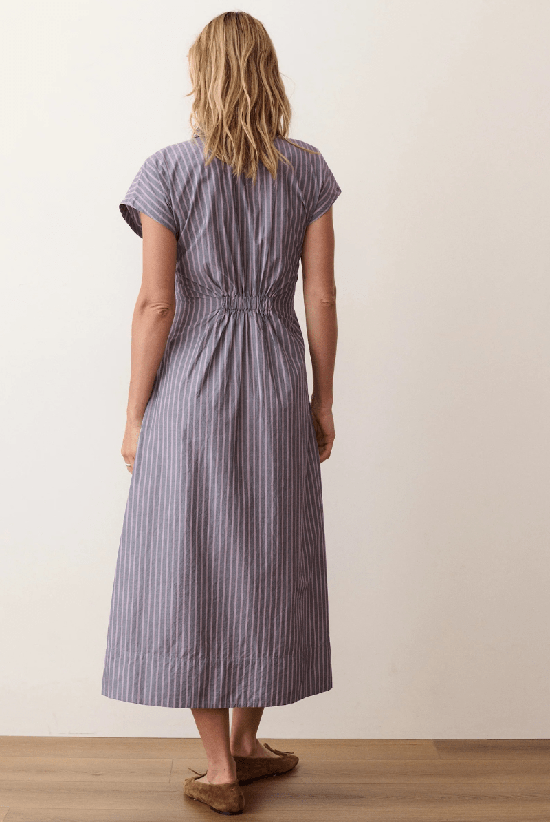 Dresses - Marine Layer - Arden Midi Dress - Archery Close