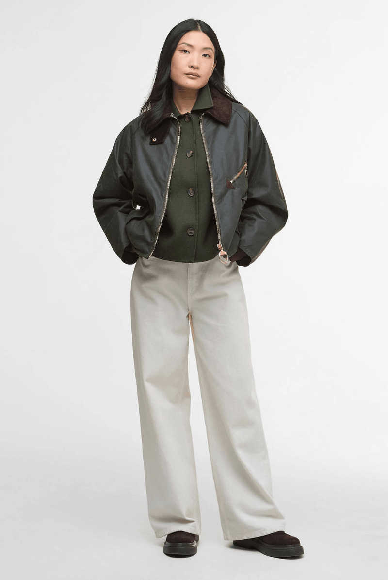 Outerwear - Barbour - Arlene Waxed Jacket - Archery Close