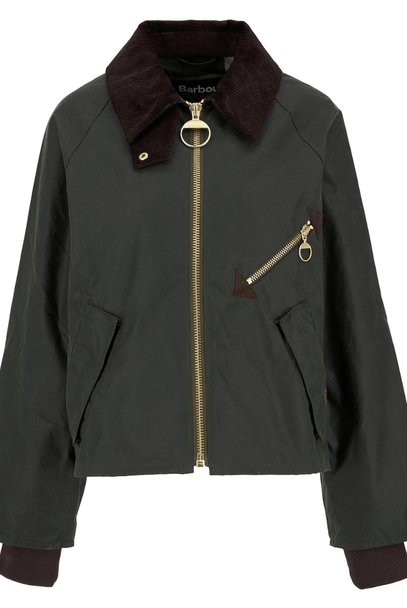 Outerwear - Barbour - Arlene Waxed Jacket - Archery Close