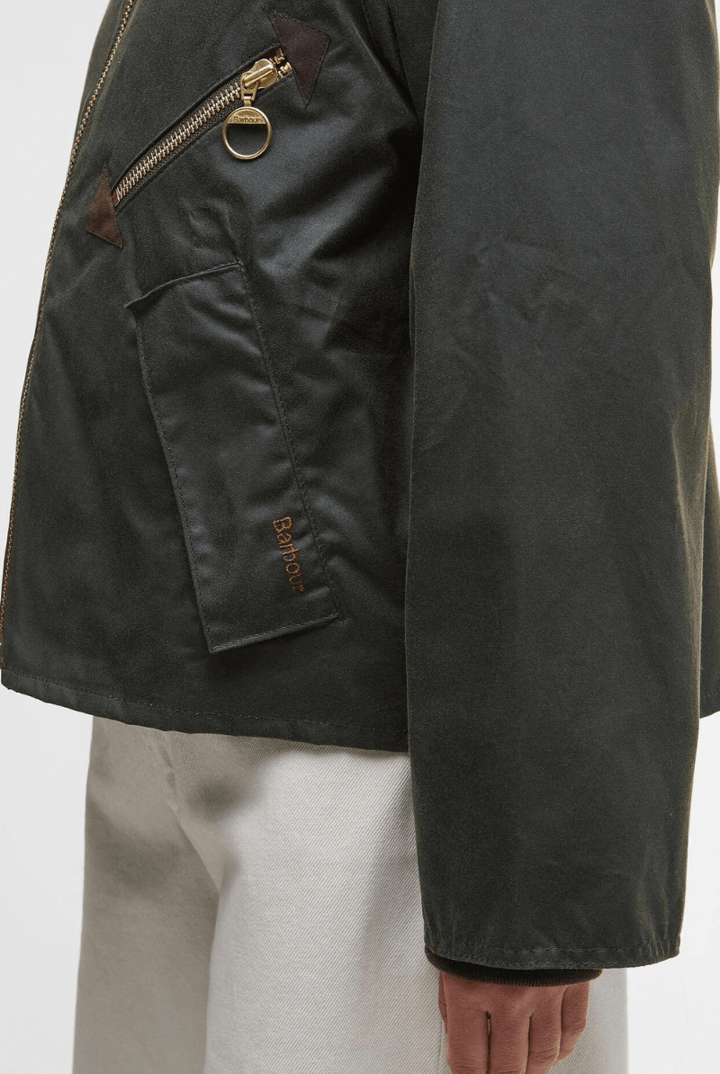 Outerwear - Barbour - Arlene Waxed Jacket - Archery Close