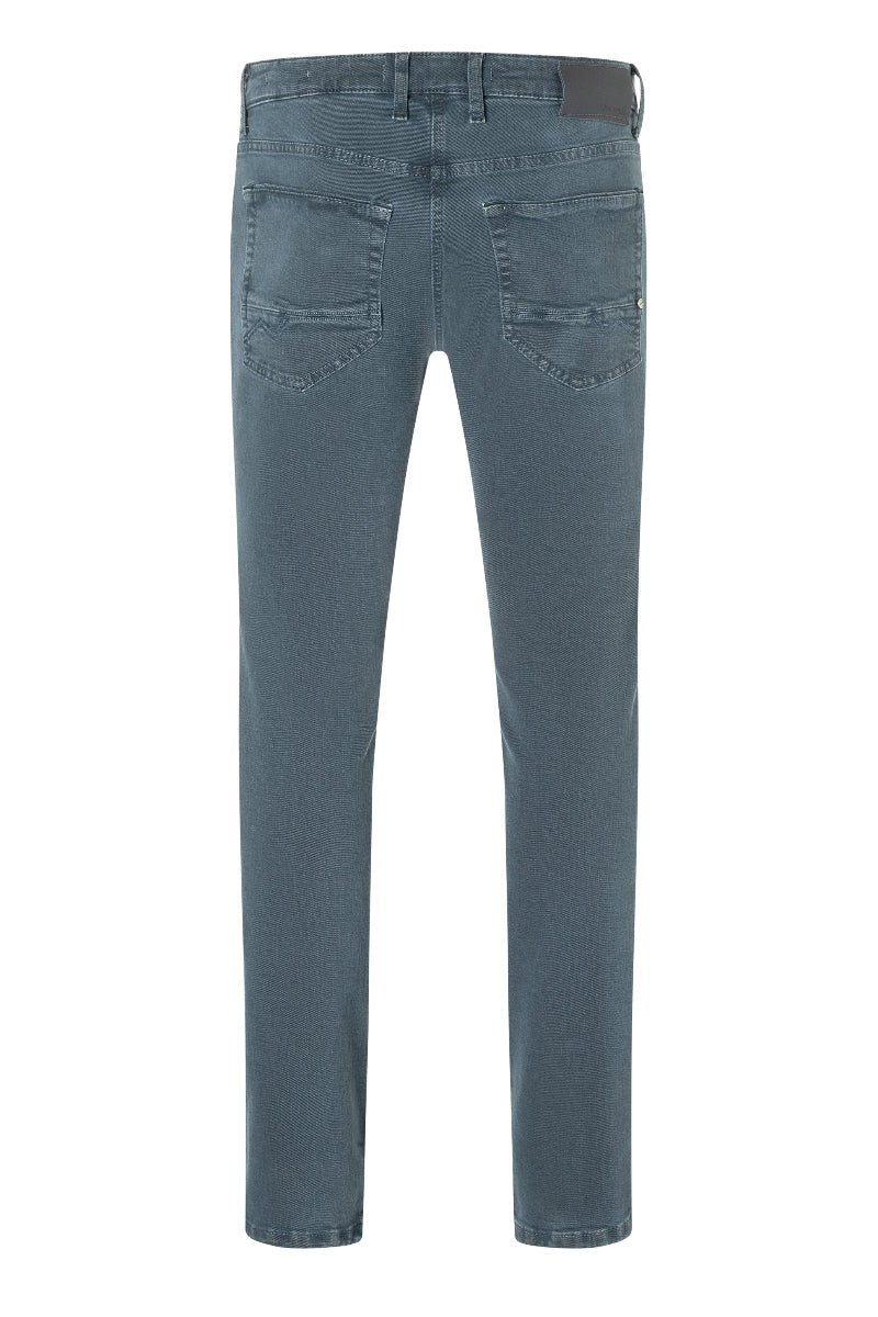 Blue jeans on a white background