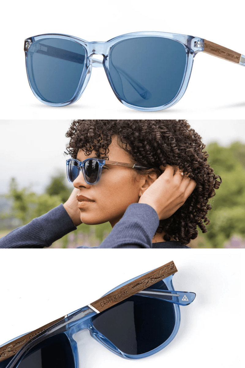 Sunglasses - Shwood Eyewear - Arrowcrest - Crater Lake Sunglasses - Archery Close
