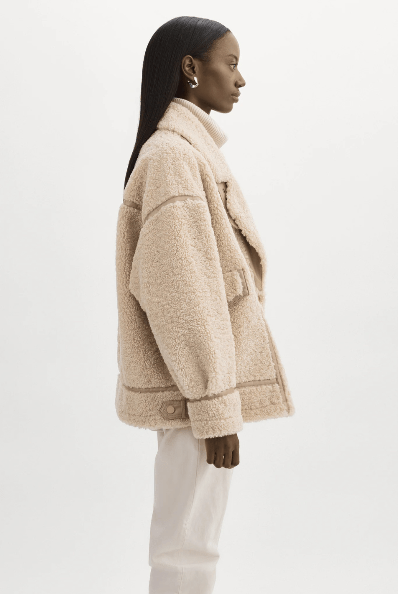 Outerwear - Lamarque - Badu Faux Shearling Jacket - Archery Close