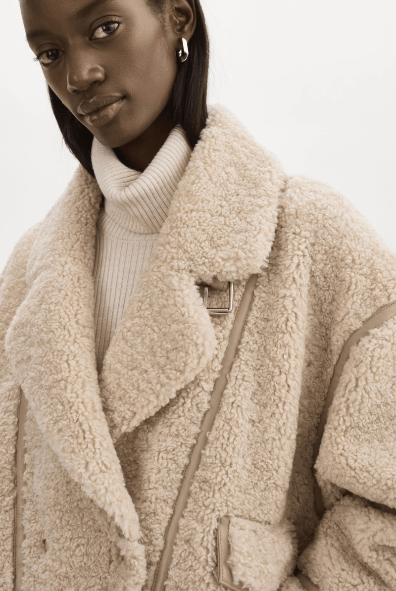 Outerwear - Lamarque - Badu Faux Shearling Jacket - Archery Close