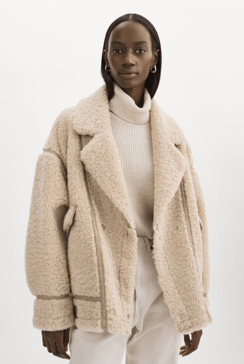 Outerwear - Lamarque - Badu Faux Shearling Jacket - Archery Close