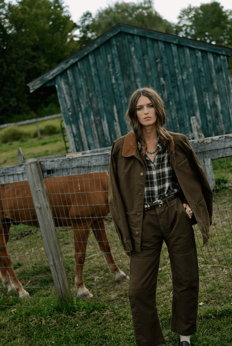 Pants - Road to Nowhere Clothing - Baja Pant in Japanese Moleskin - Moss - Archery Close