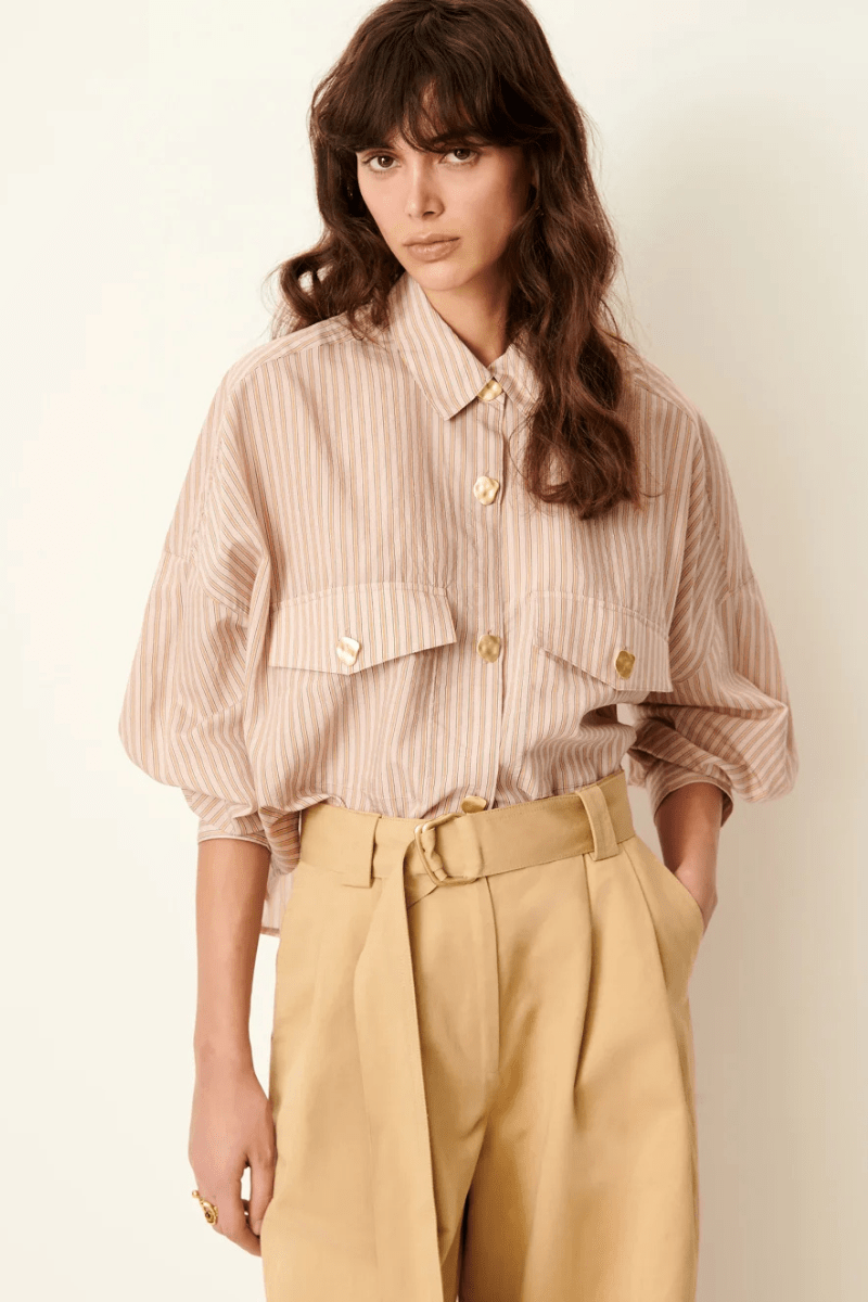 Shirts & Tops - Sessun - Balanca Shirt in Rosasand - Archery Close