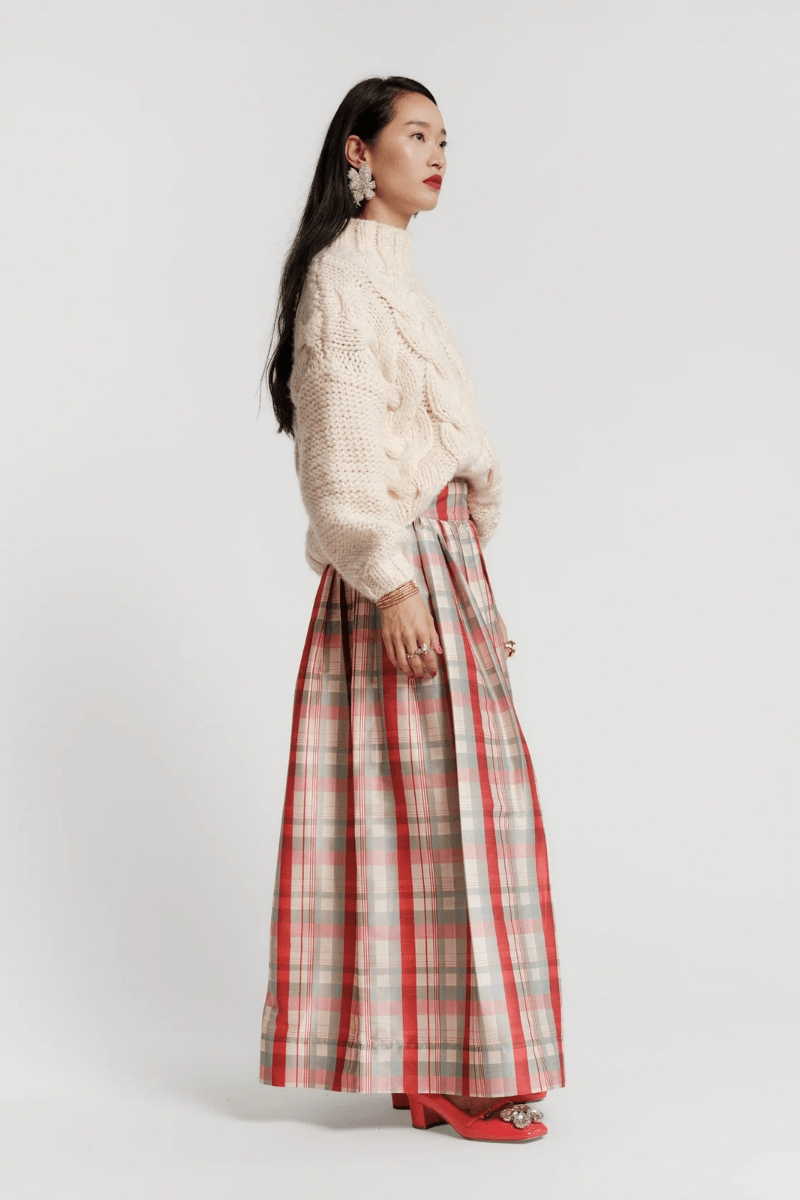 Skirts - Frances Valentine - Ball Skirt in Plaid - Archery Close