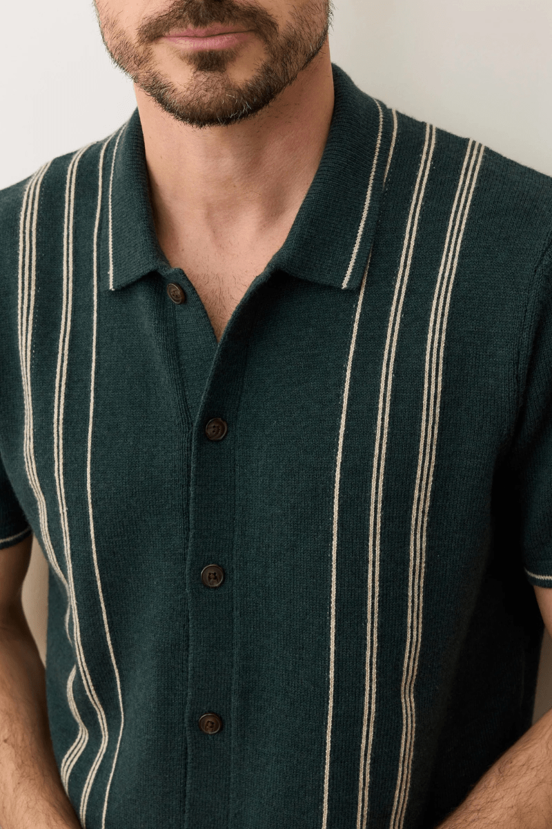 Shirts & Tops - Marine Layer - Barry Sweater Button Down - Archery Close