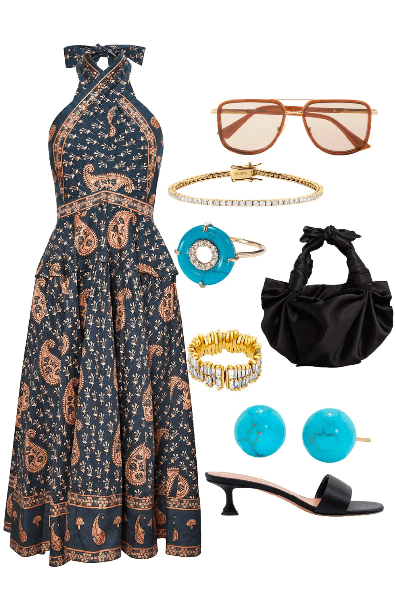Dresses - Hunter Bell - Bellamy Dress in Glen Paisley - Archery Close