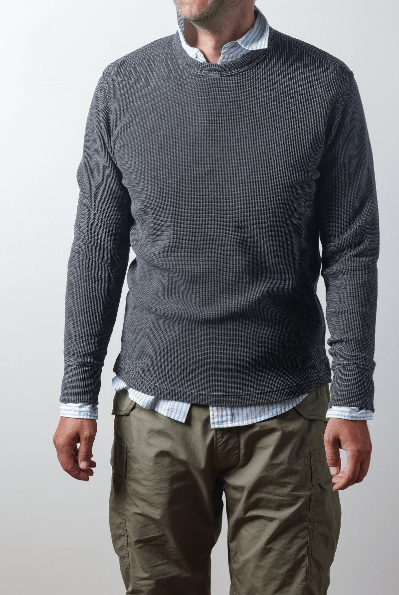 Shirts & Tops - Relwen - Bi - Waffle Crew - Archery Close