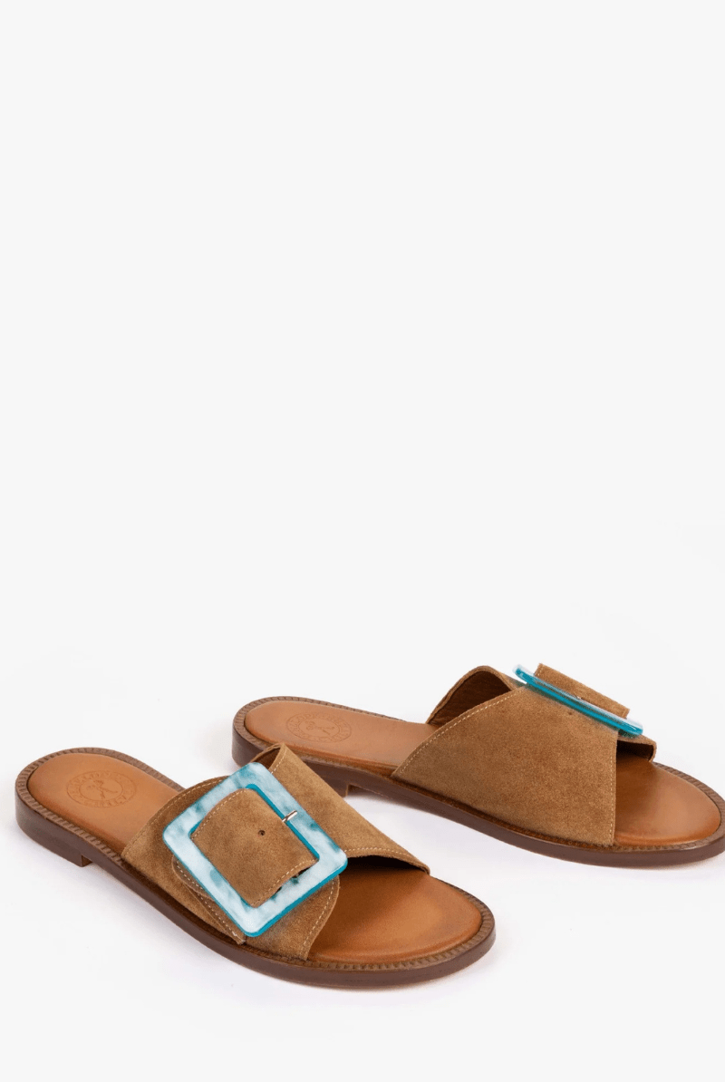 Sandals - Penelope Chilvers - Biarritz Buckle Sandal - Archery Close