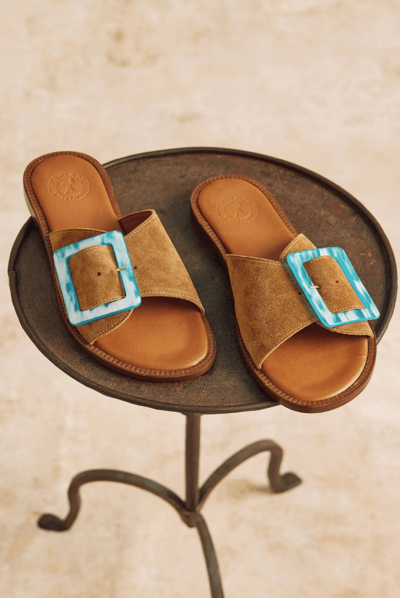 Sandals - Penelope Chilvers - Biarritz Buckle Sandal - Archery Close