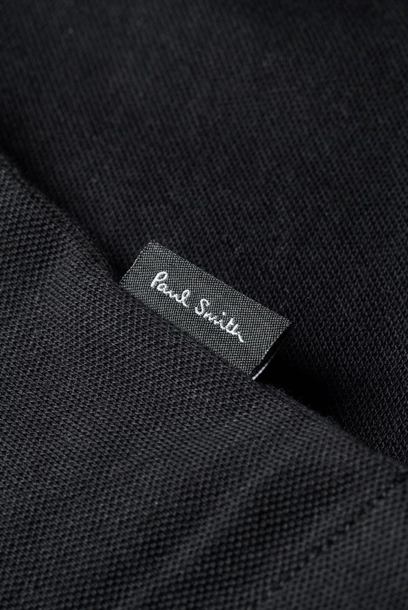 Shirts & Tops - Paul Smith - Black Contrast Tipping Full - Zip Long - Sleeve Polo Shirt - Archery Close