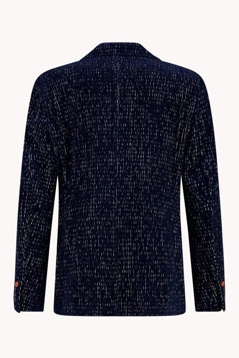 A Fish Named Fred Blazer - Fancy Rib - Navy