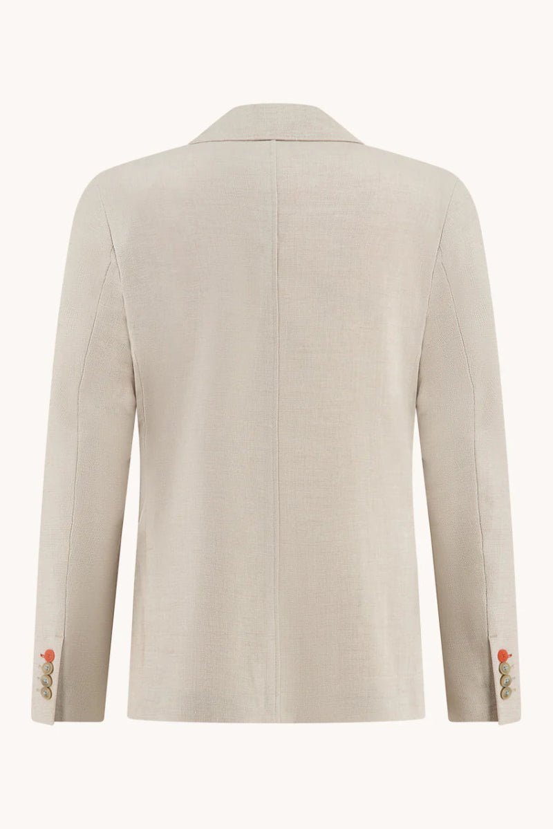 Blazer - A Fish Named Fred - Blazer Linen Look - Sand - Archery Close