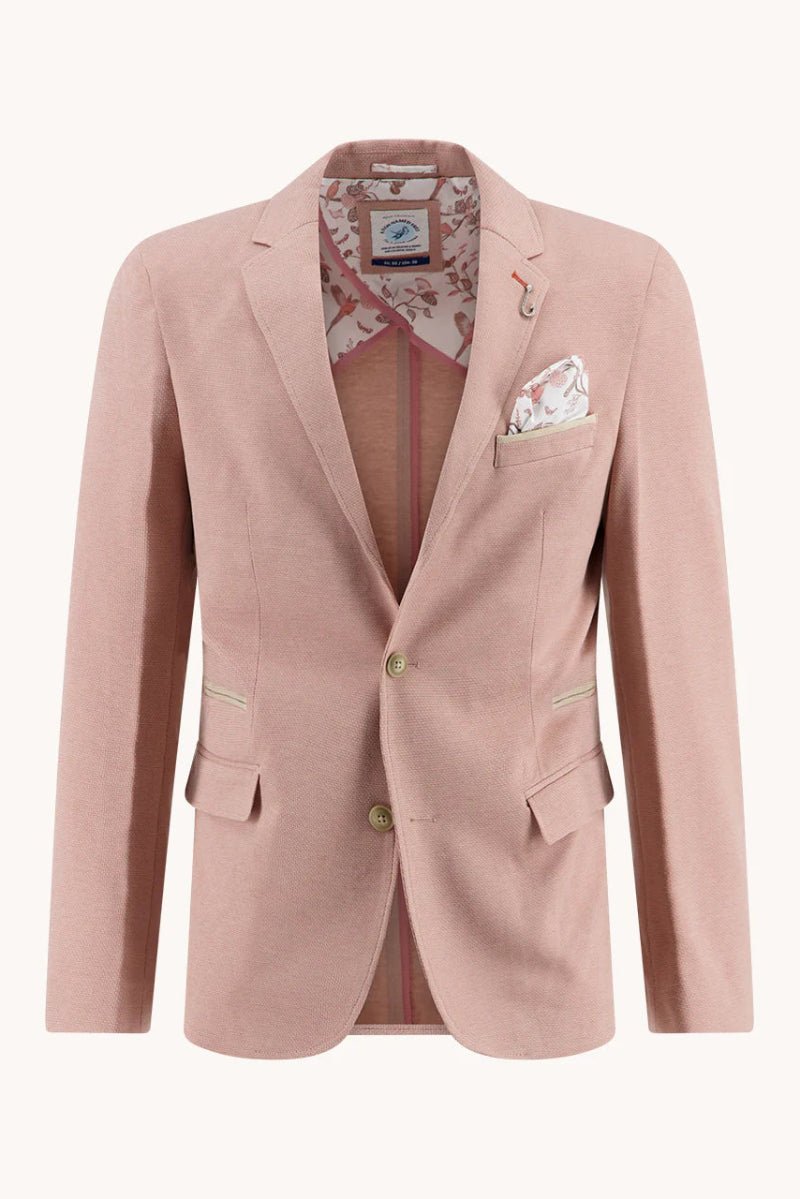 Blazer - A Fish Named Fred - Blazer Melange Pique - Rose Pink - Archery Close
