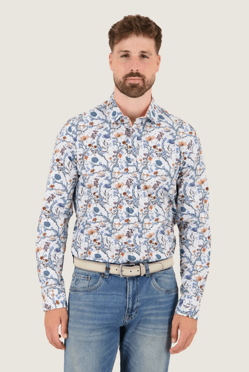 Shirts & Tops - A Fish Named Fred - Blossom Shirt - Off White - Archery Close