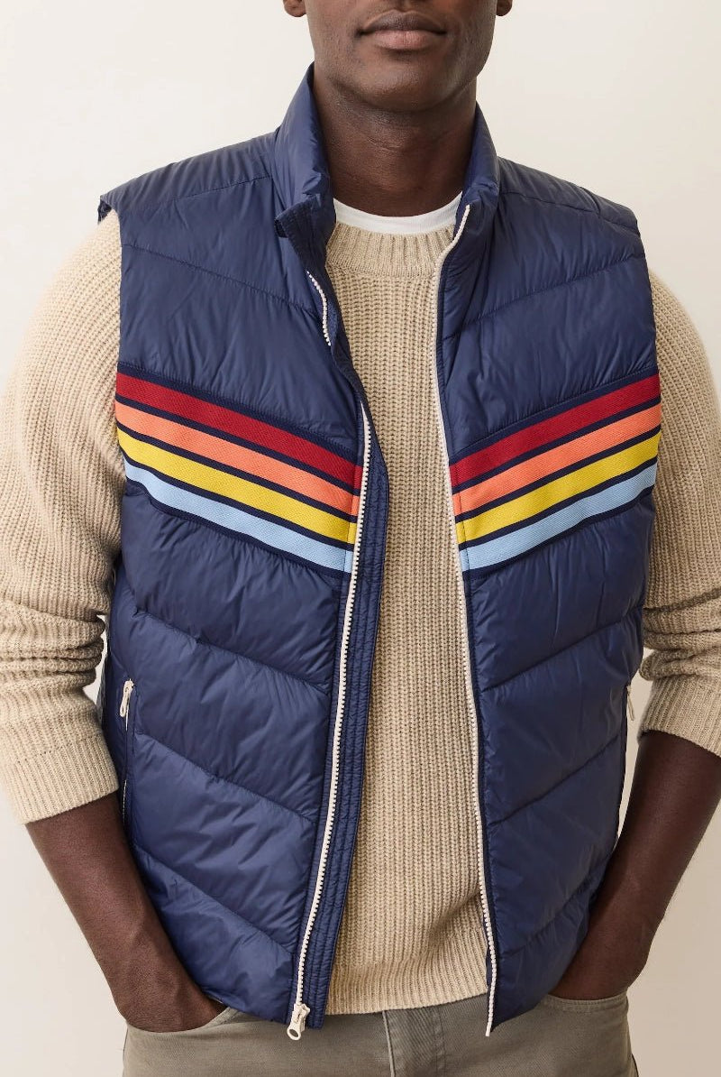 Outerwear - Marine Layer - Bode Puffer Vest - Archery Close