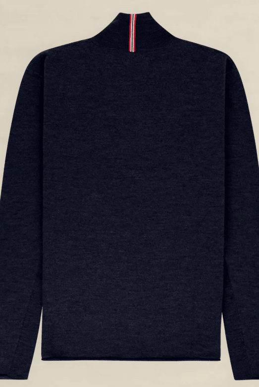 Sweater - Amundsen - Boiled Half Zip 16 GG - Faded Navy - Archery Close