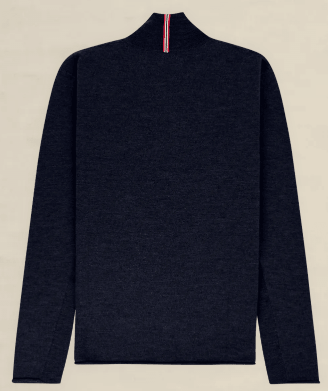 Sweater - Amundsen - Boiled Half Zip 16 GG - Faded Navy - Archery Close