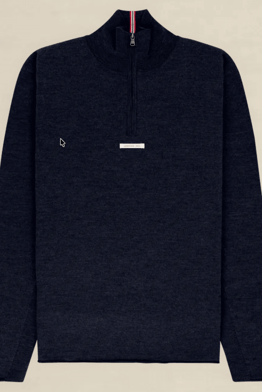Sweater - Amundsen - Boiled Half Zip 16 GG - Faded Navy - Archery Close