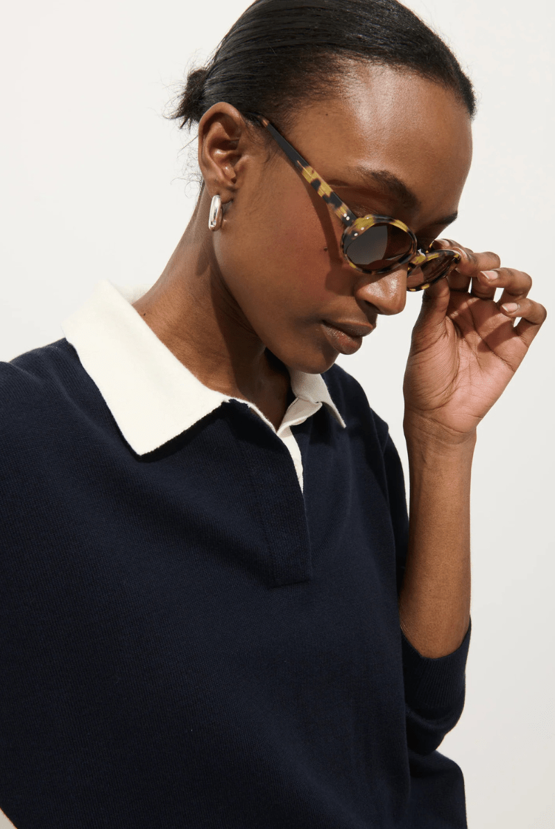 Sweater - Alex Mill - Bond St Polo in Navy - Archery Close