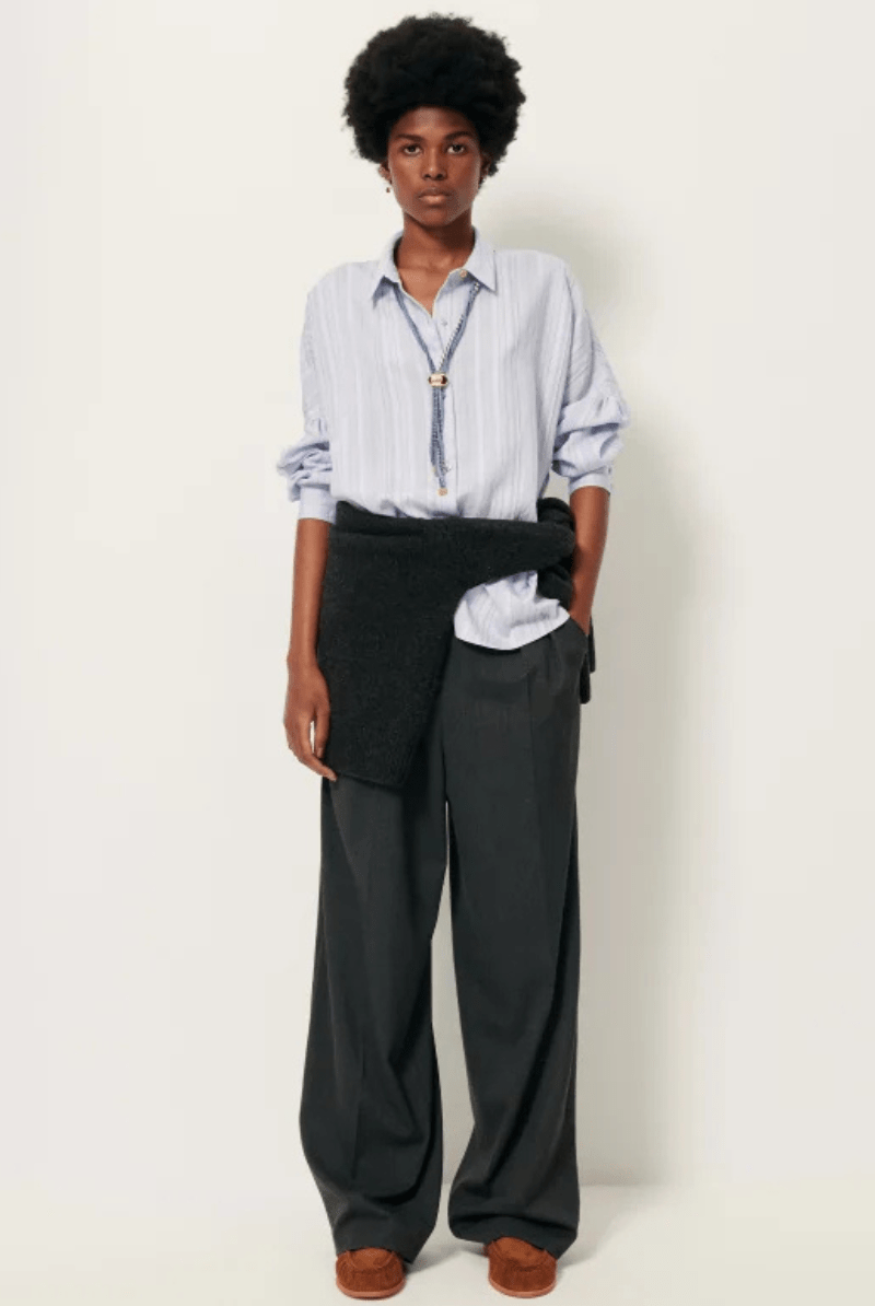 Shirts & Tops - Sessun - Botan Shirt in Celeste - Archery Close