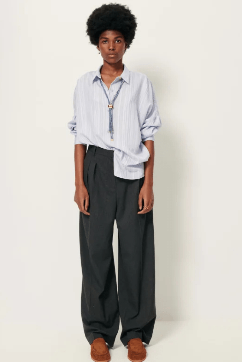 Shirts & Tops - Sessun - Botan Shirt in Celeste - Archery Close