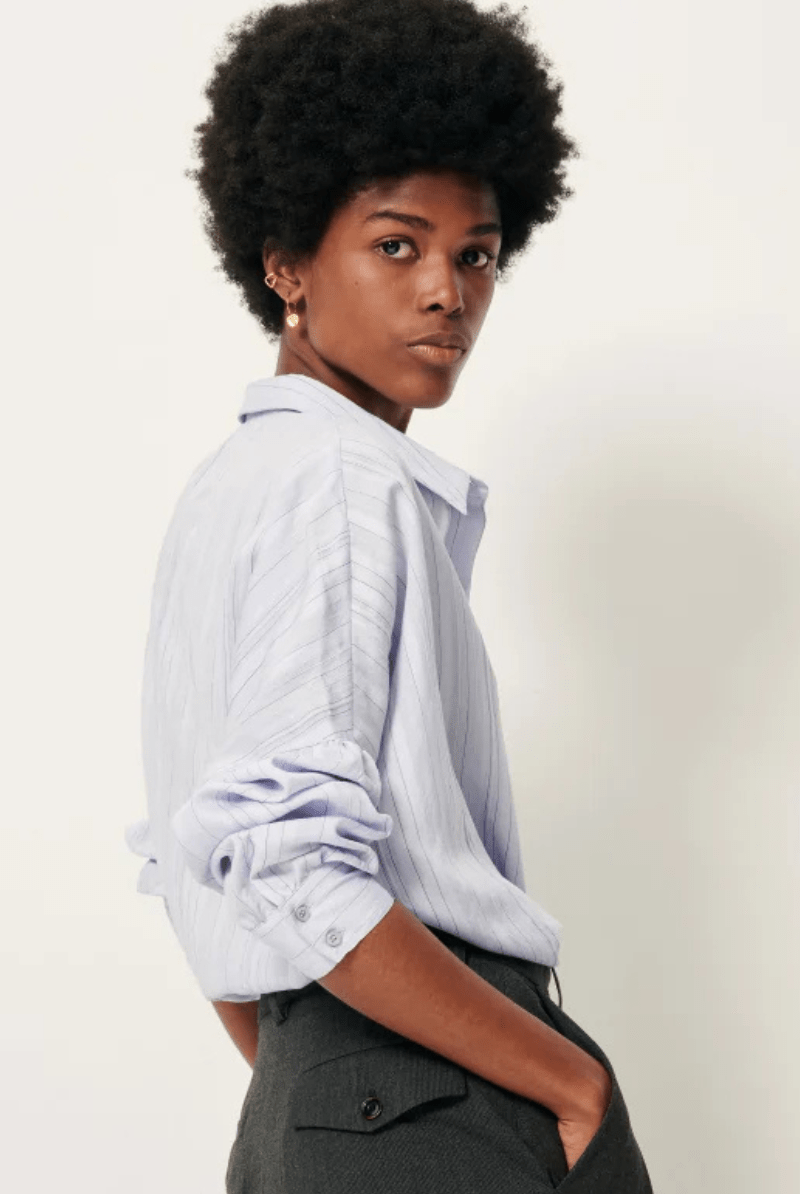 Shirts & Tops - Sessun - Botan Shirt in Celeste - Archery Close