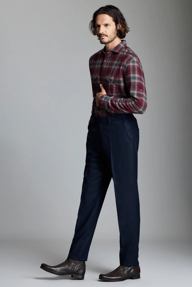 Shirts & Tops - Billy Reid - Brushed Bold Plaid Scout Shirt - Archery Close