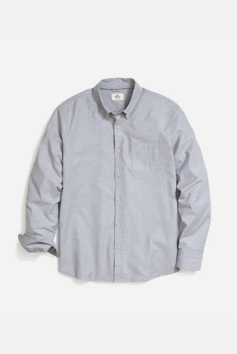 Shirts & Tops - Marine Layer - California Oxford Shirt - Archery Close