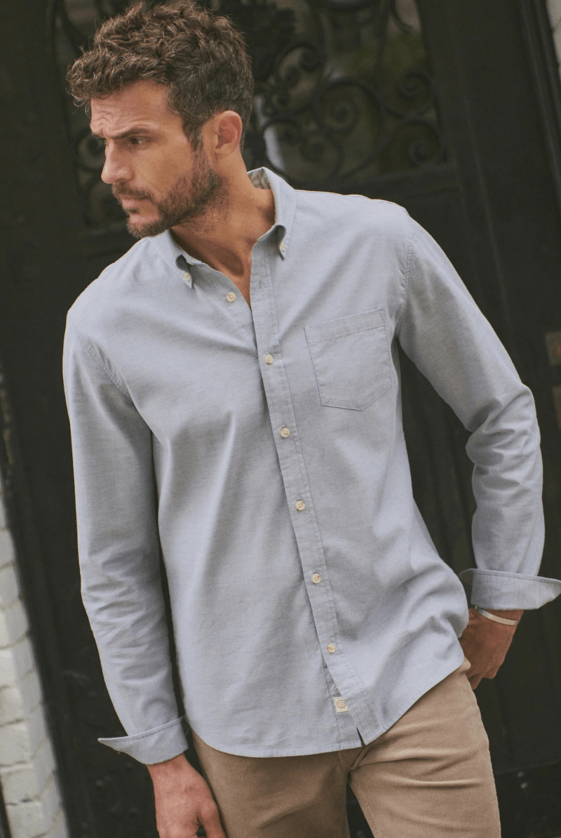 Shirts & Tops - Marine Layer - California Oxford Shirt - Archery Close