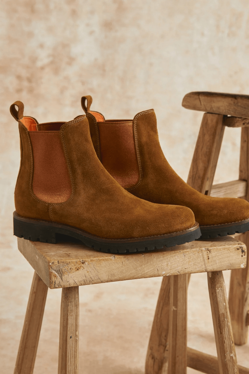 Boots - Penelope Chilvers - Camino Suede Chelsea Boot - Archery Close