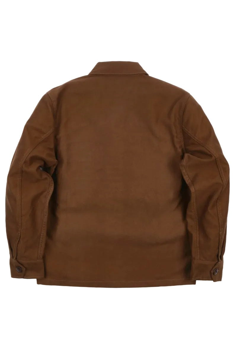 Brown jacket on a white background