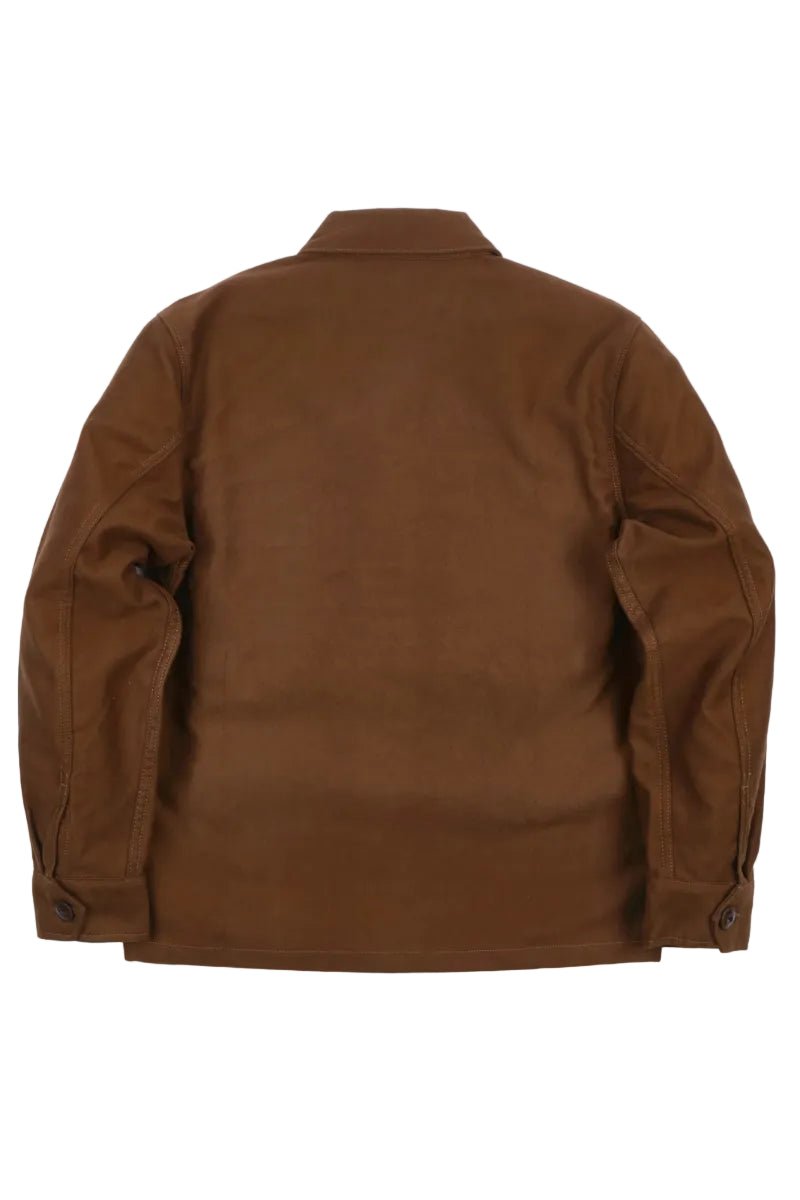 Brown jacket on a white background