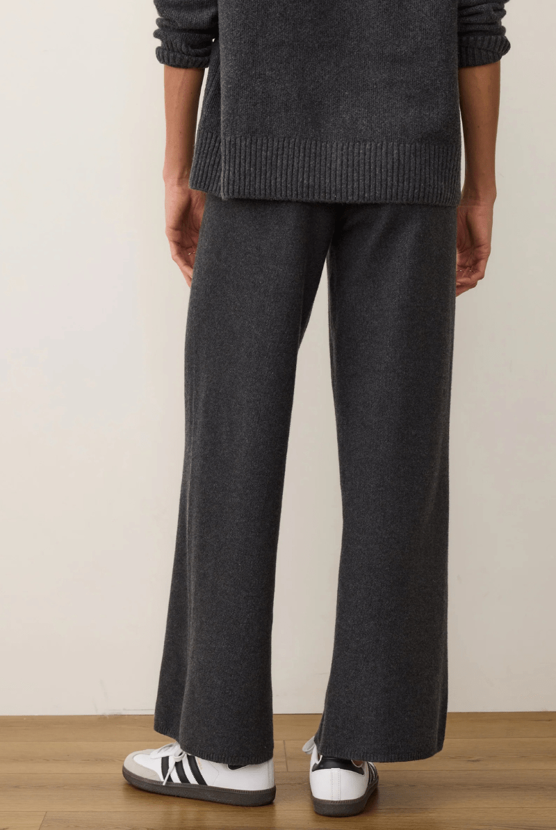 Pants - Marine Layer - Chalet Knit Pant in Charcoal - Archery Close